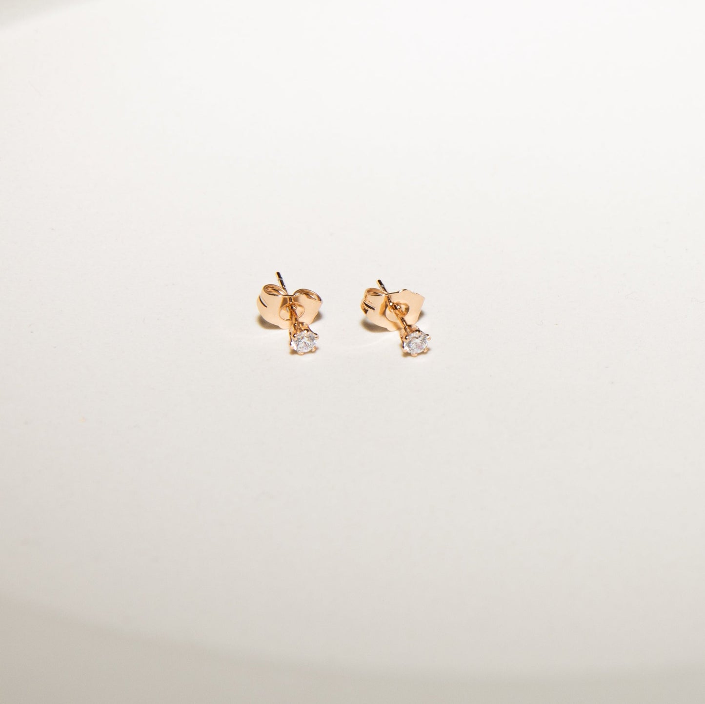 WHITE CRYSTAL STUDS