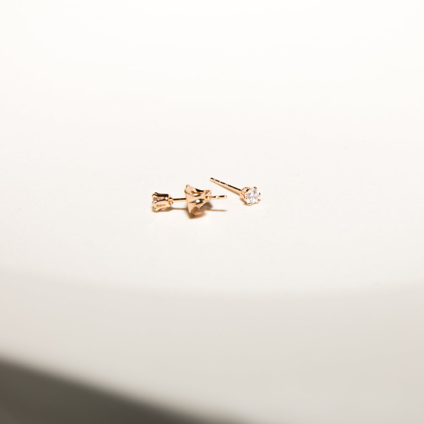 WHITE CRYSTAL STUDS
